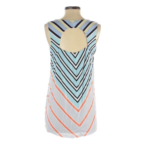 🌺 Tribal Jeans Chevron Sleeveless Open Back Stretchy Tank Top Size XS - Picture 3 of 9